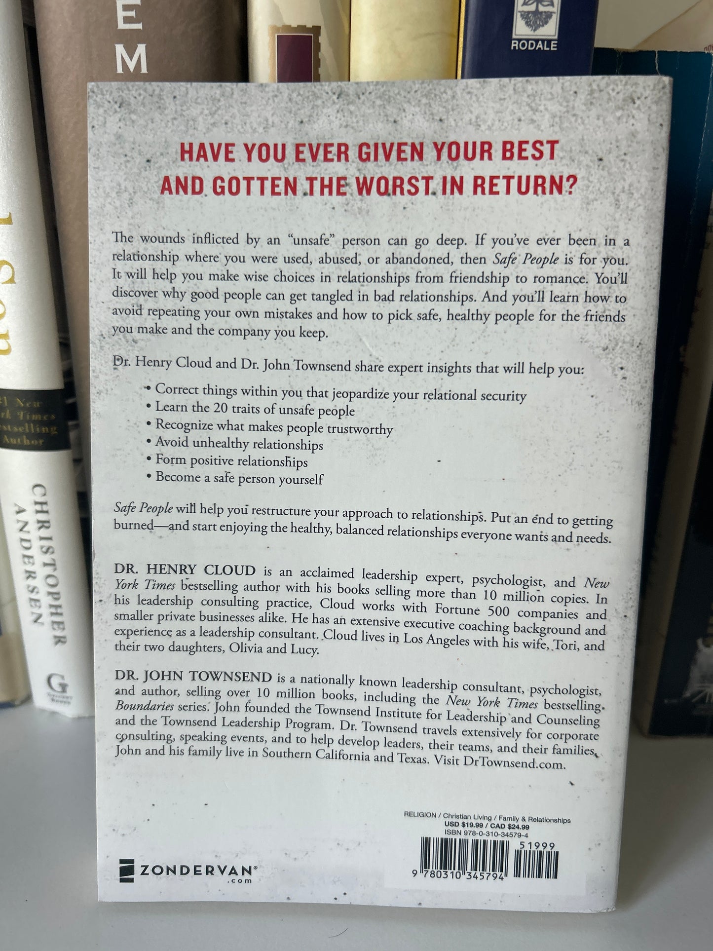 Safe People: How to Find Relationships that are Good for You and Avoid Those That Aren't