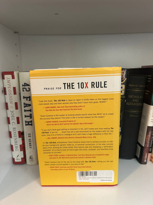 The 10X Rule: The Only Difference Between Success and Failure