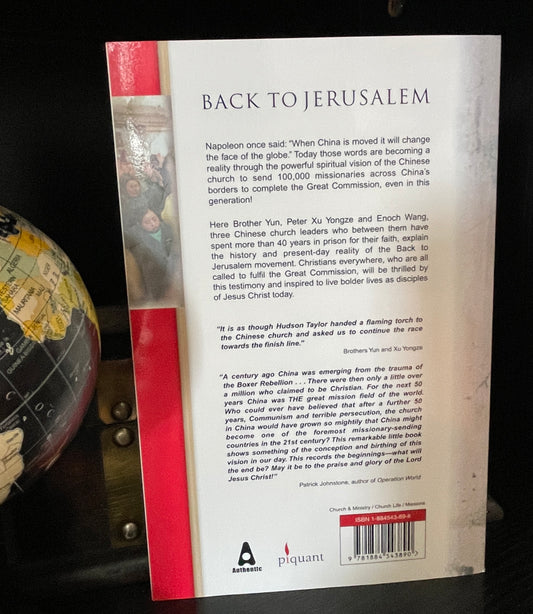 Back to Jerusalem: Three Chinese House Church Leaders Share Their Vision to Complete the Great Commission - The Aged Page