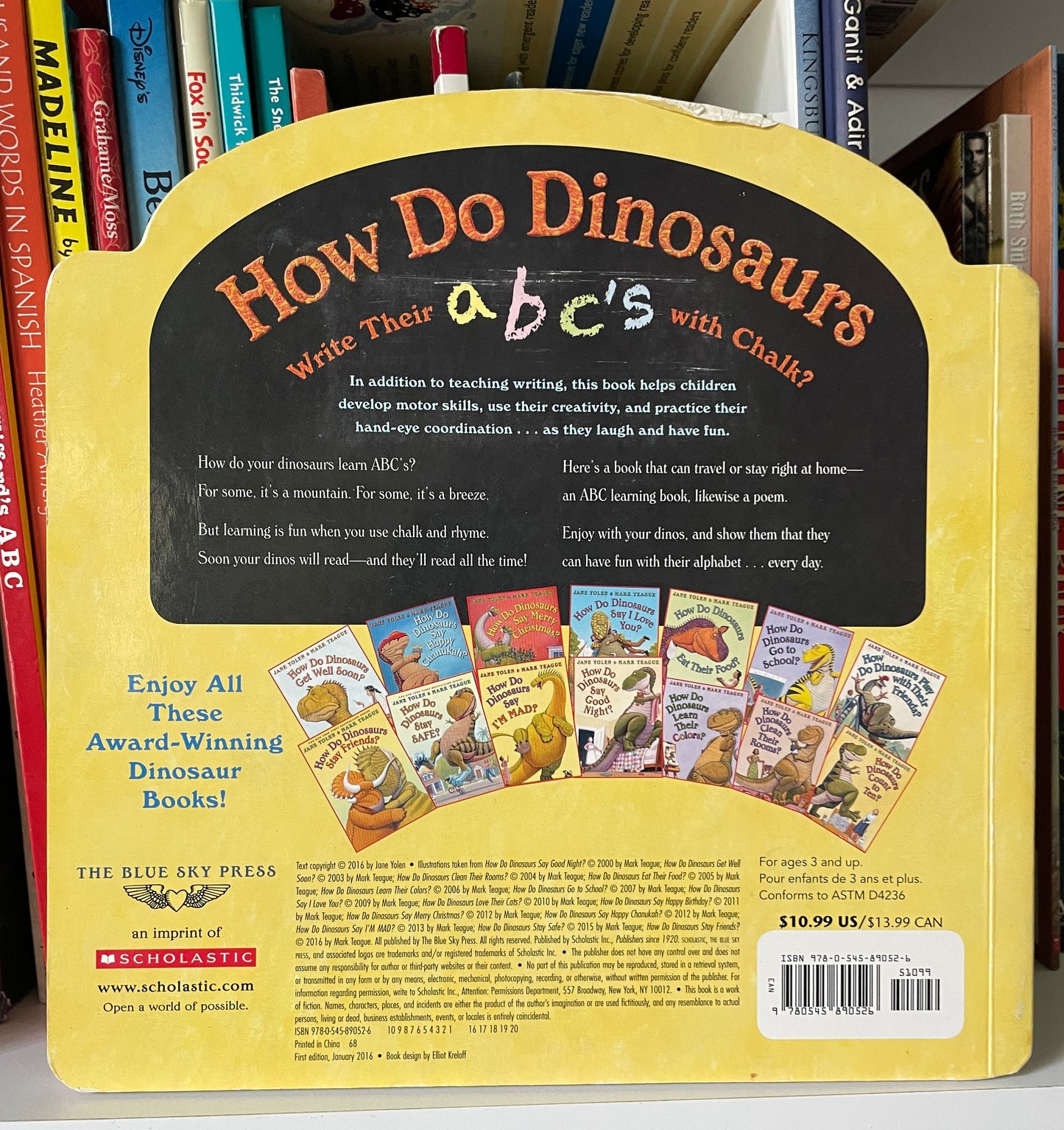 How Do Dinosaurs Write Their ABC's with Chalk?