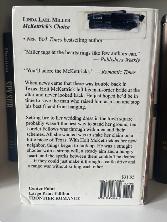 McKettrick's Choice (McKettrick Men Series #3)
