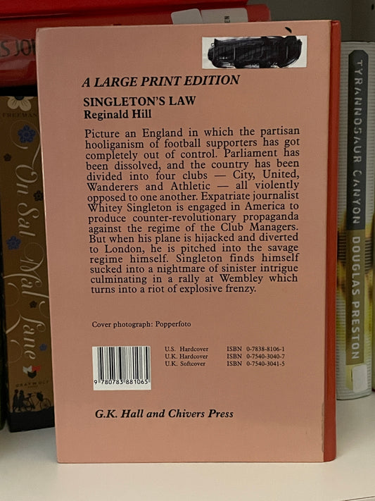 Singleton's Law (Large Print Book Series)