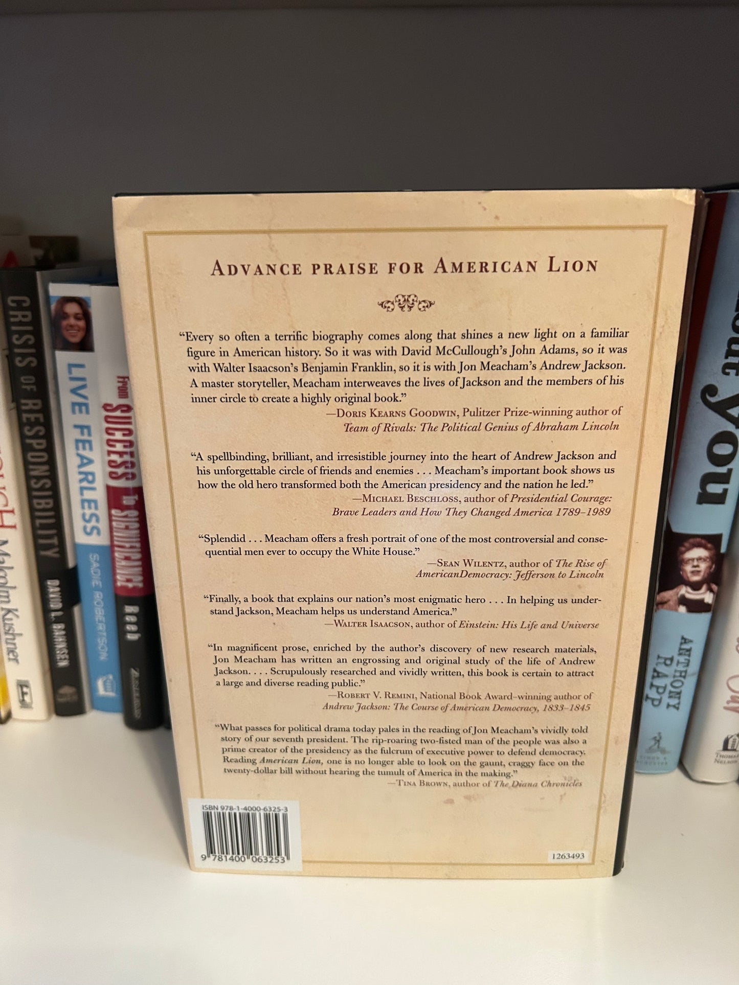 American Lion: Andrew Jackson in the White House