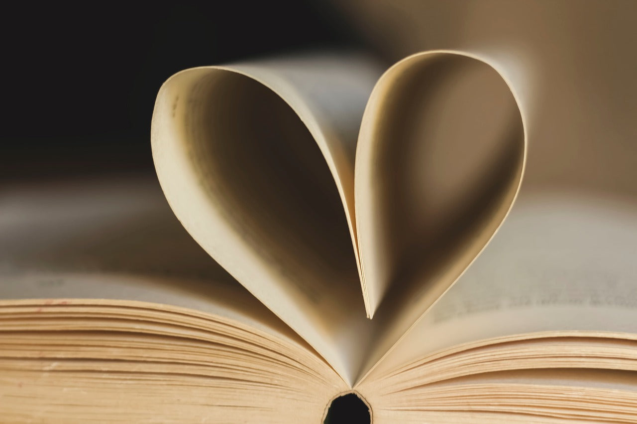 Book Pages heart