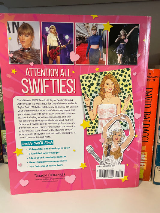 SUPER FAN-tastic Taylor Swift Coloring & Activity Book