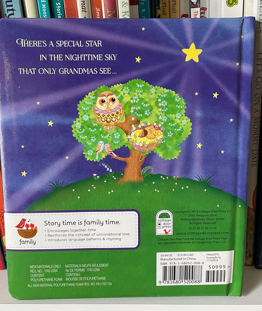 Grandma Wishes Love You Always Padded Board Book, Ages 1-5