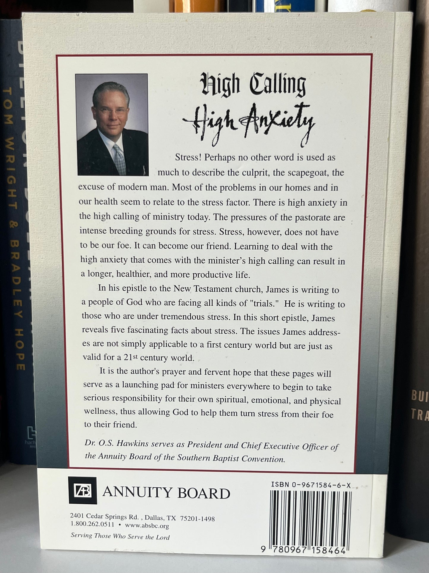 High Calling High Anxiety: Advice from James for Managing Stress in Ministry