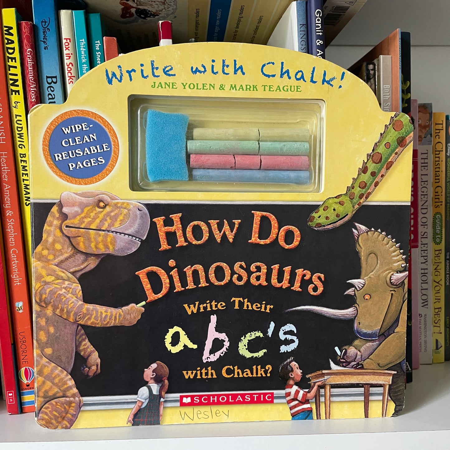 How Do Dinosaurs Write Their ABC's with Chalk?