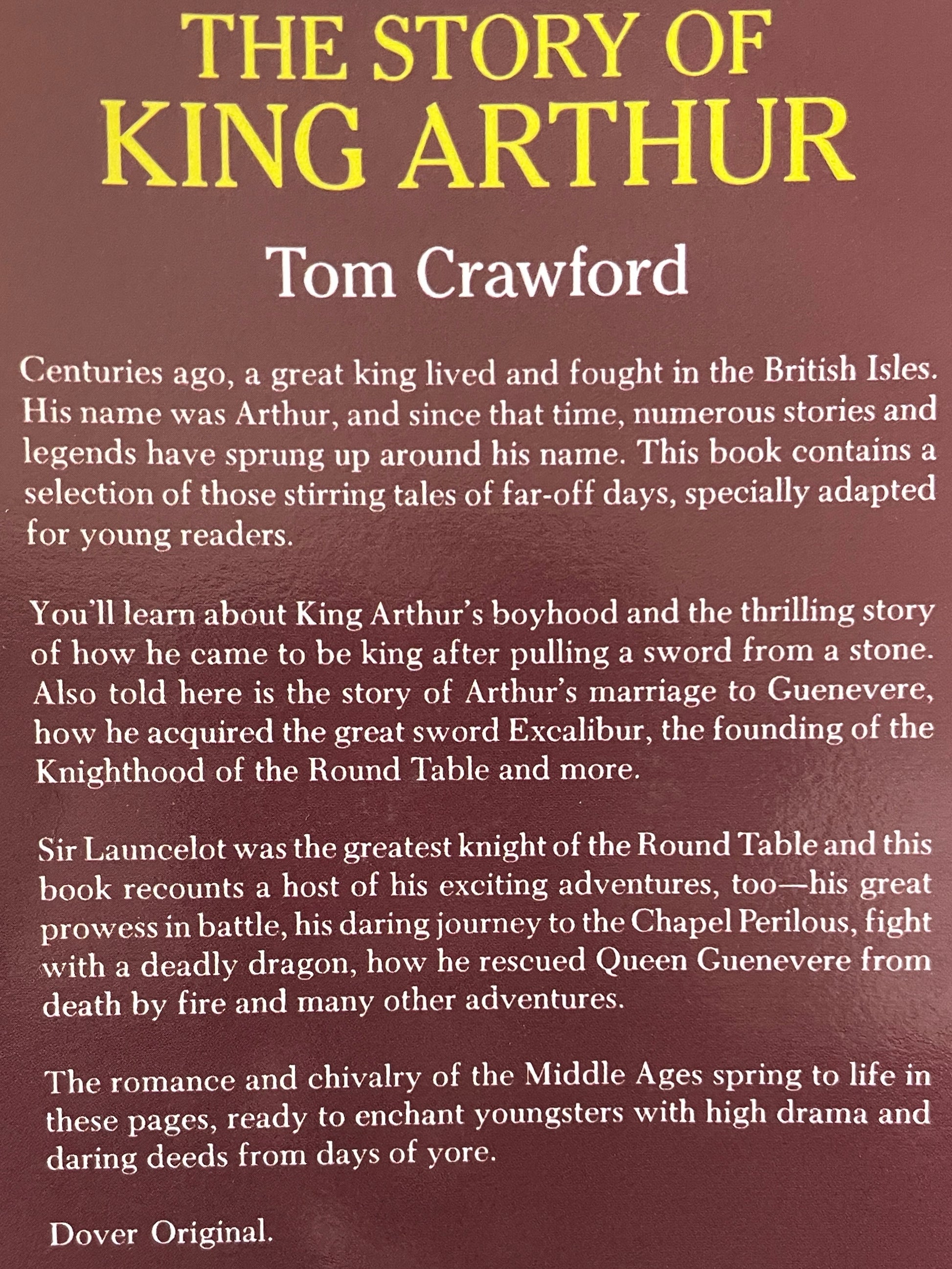 The Story of King Arthur (Dover Children's Thrift Classics) - The Aged Page