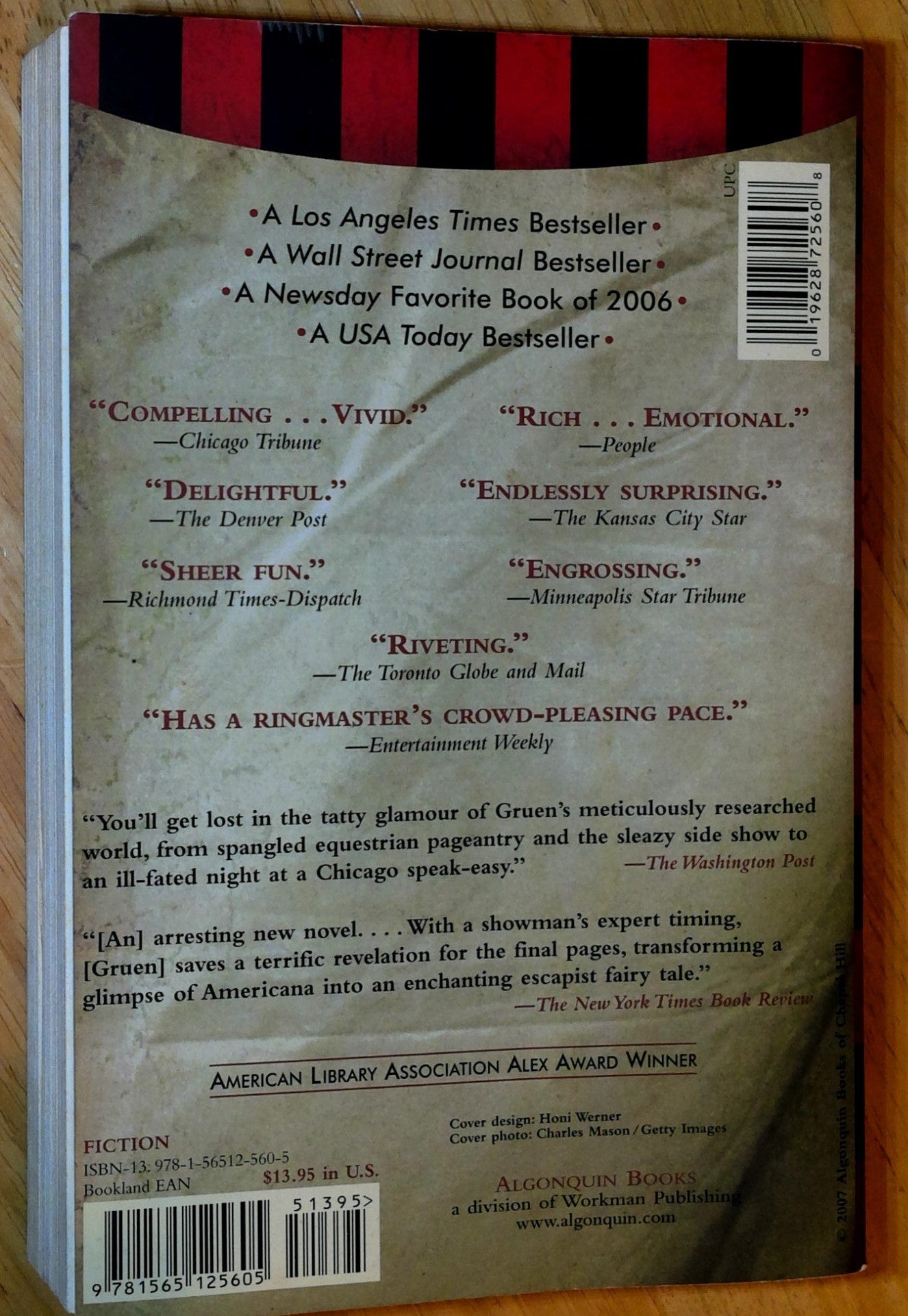 Water for Elephants: A Novel - The Aged Page