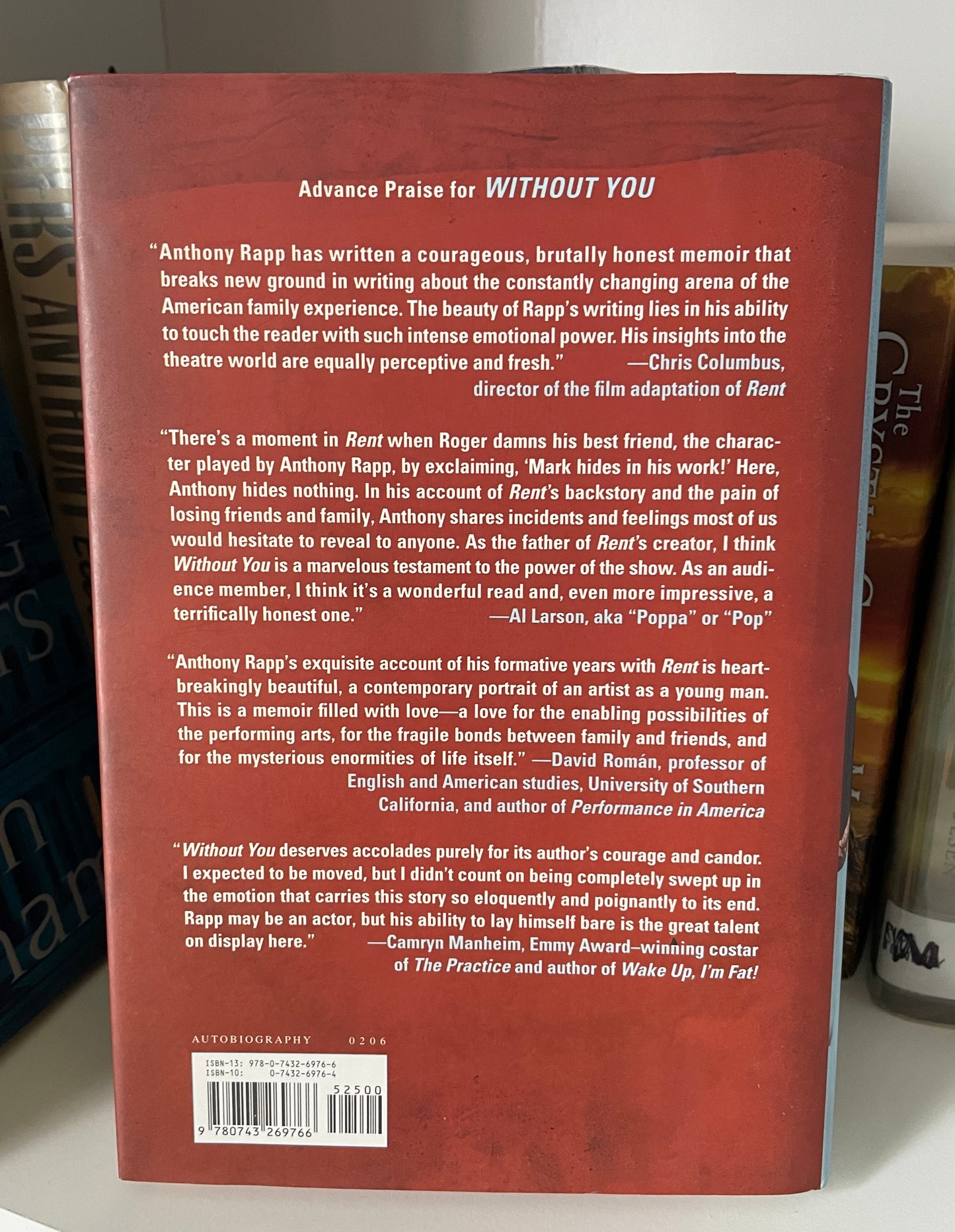 Without You: A Memoir of Love, Loss, and the Musical Rent